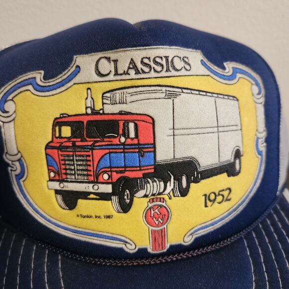 Vintage Classics 1952 Truck Patch Trucker Hat Snapback Tonkin inc 1987 80s Rope - Picture 2 of 10